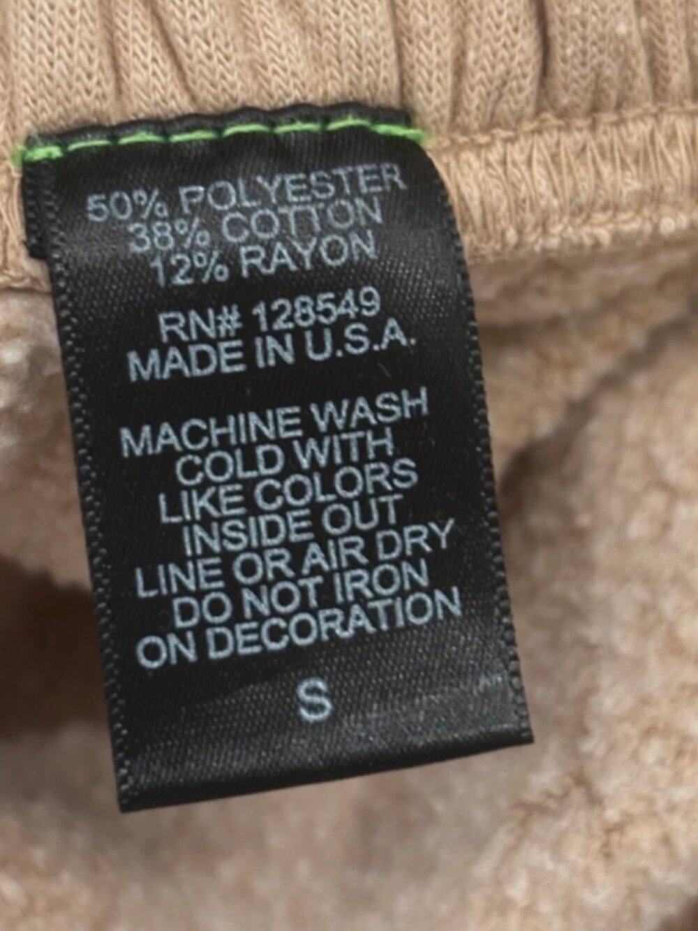 Aviator Nation Bolt Sweatpants Sand Mocha Womens S - Picture 6 of 8